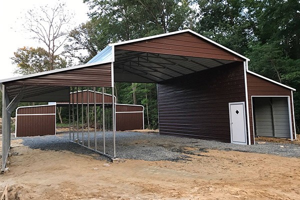 photos of american-steelgarages.com steel ag barns size 52x31x13x9