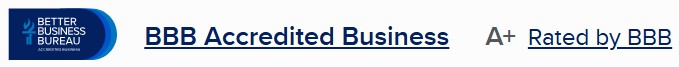 better business bureau A+ rating, licensed, bonded
